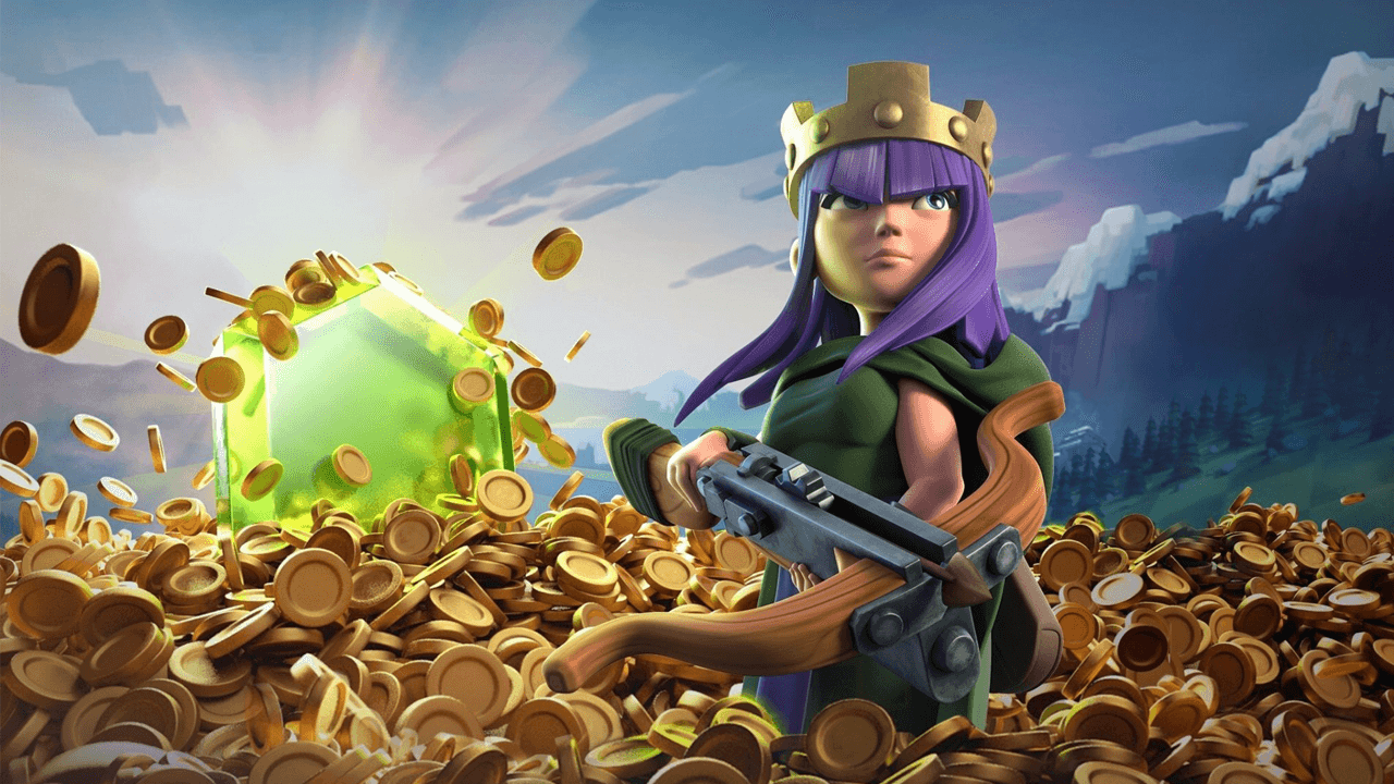 You can use gems to get max level in Clash of Clans