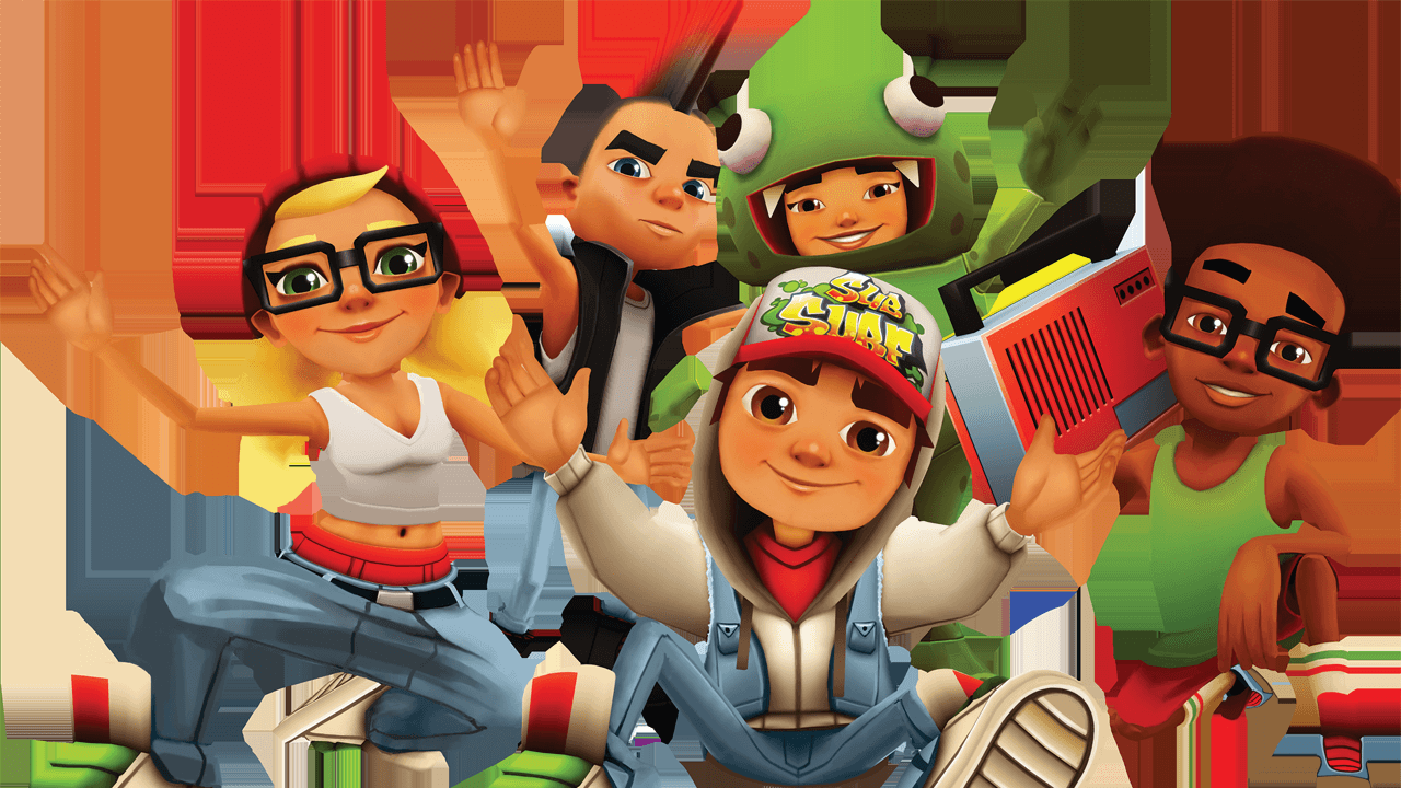 There are many characters to choose from in Subway Surfers.